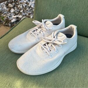 allbirds white wool runners shoes women’s 10
